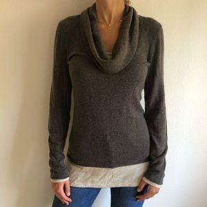 Aqua scoop neck sweater